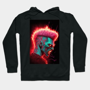 Neon Red Anger Hoodie